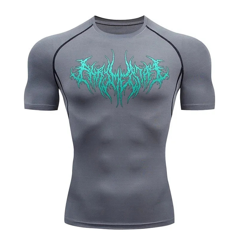 Premium compression calligraphy T-shirt