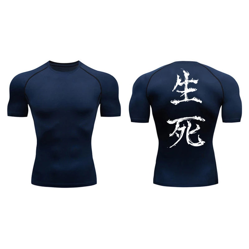 "Born and Die" Compression T-shirt