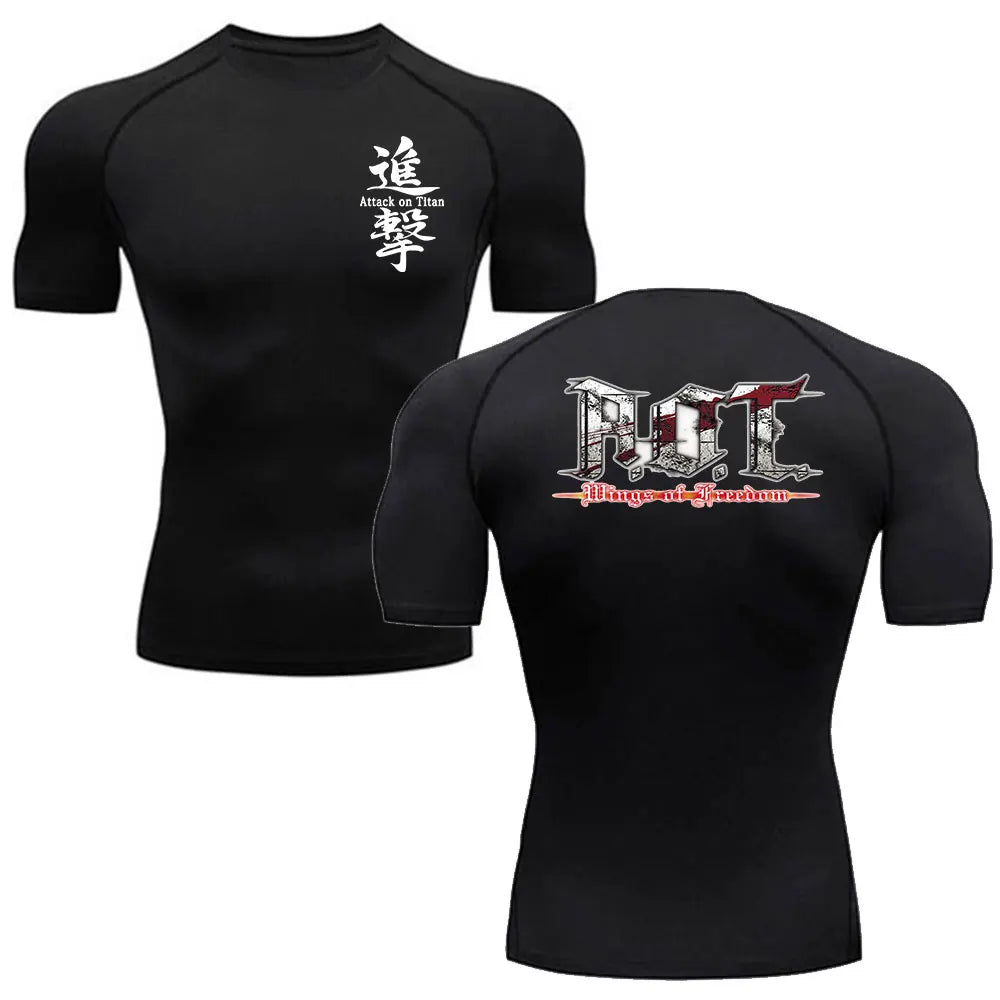 T-sirt de compression mange tes prot
