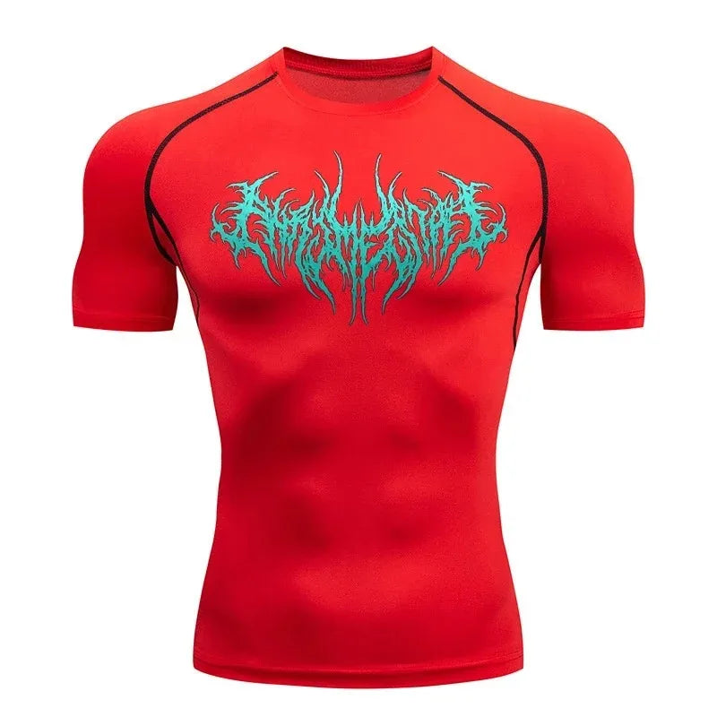 Premium compression calligraphy T-shirt
