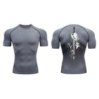 T-shirt de compression katana obscure