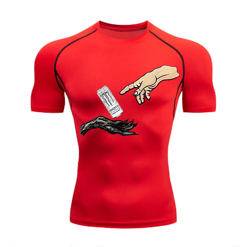T-shirt de compression fan de Monster