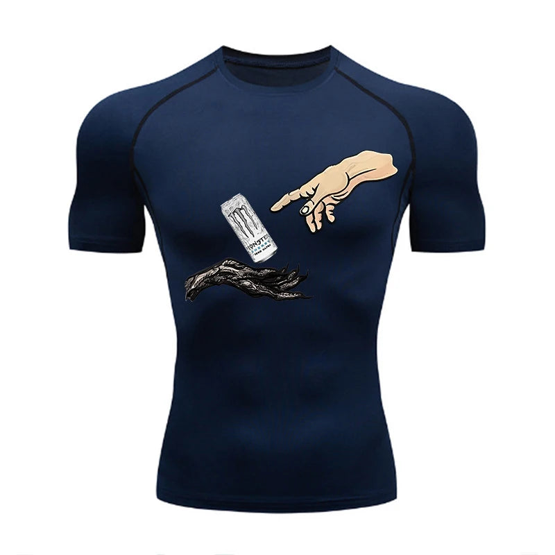 T-shirt de compression fan de Monster
