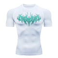 T-shirt de compression premium caligraphie