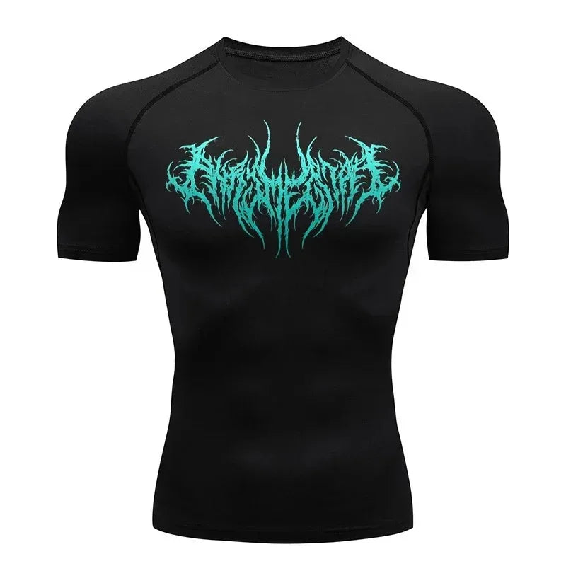 Premium compression calligraphy T-shirt