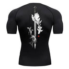 T-shirt de compression katana obscure