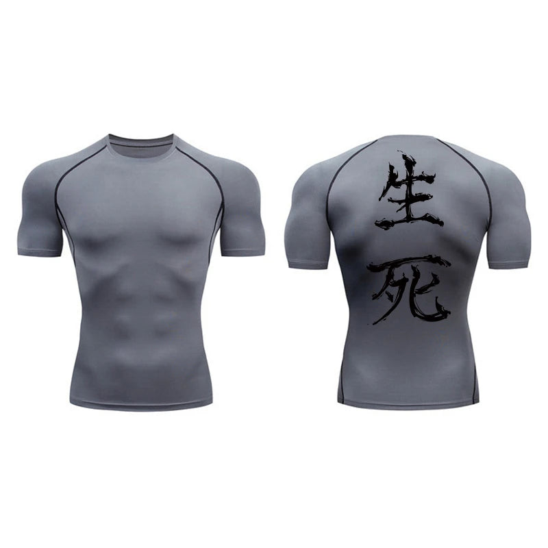 "Born and Die" Compression T-shirt
