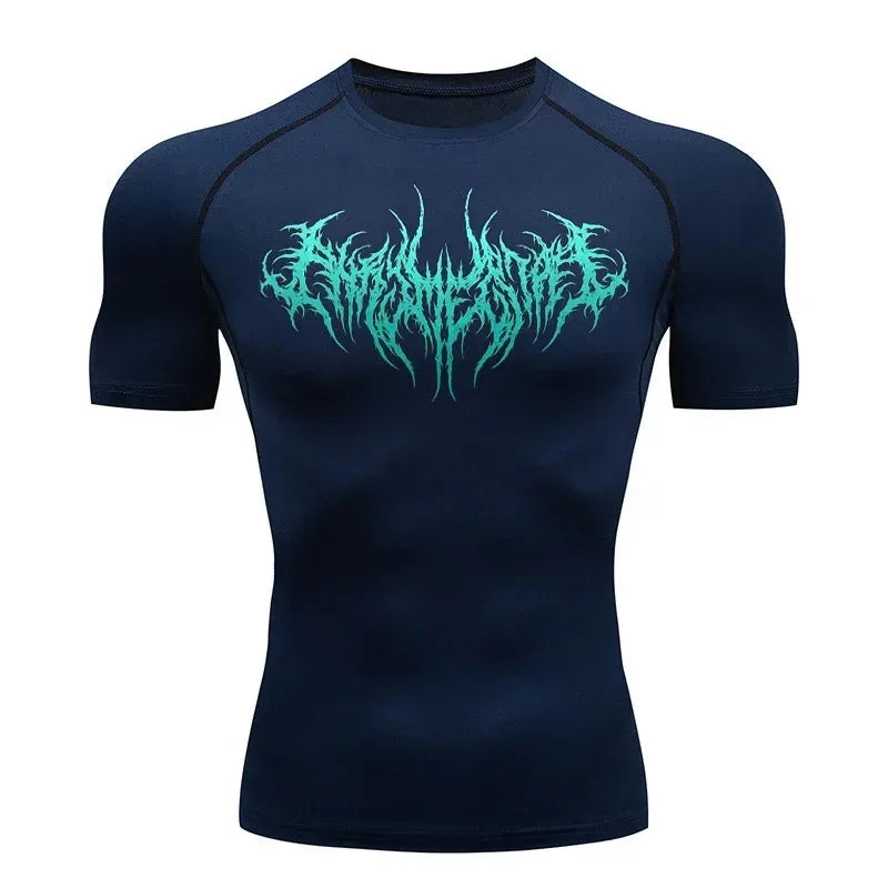 Premium compression calligraphy T-shirt